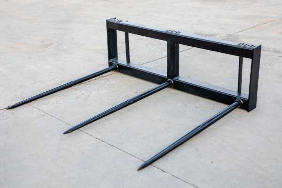 Express Steel Square Hay Bale Spear | SKU ESBSSQ0049 | Frame Width 58" | Hydraulic Flow 15–20 GPM | For Skid Steers