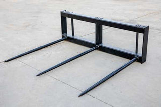 Express Steel Tomahawk Square Bale Hay Spear | 3 × 39″ Spears | 15–20 GPM | For Skid Steers