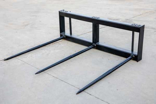 Express Steel Square Hay Bale Spear | SKU ESBSSQ0049 | Frame Width 58" | Hydraulic Flow 15–20 GPM | For Skid Steers