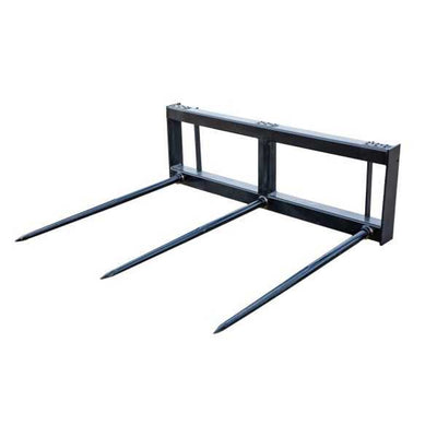 Express Steel Tomahawk Square Bale Hay Spear | 3 × 39″ Spears | 15–20 GPM | For Skid Steers