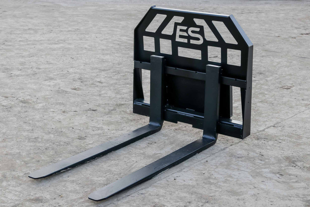 Express Steel Toro Dingo Pallet Forks | SKU ES60410 | Fork Length 36"–48" | Frame Width 36" | Hydraulic Flow 8–15 GPM | For Mini Skid Steers