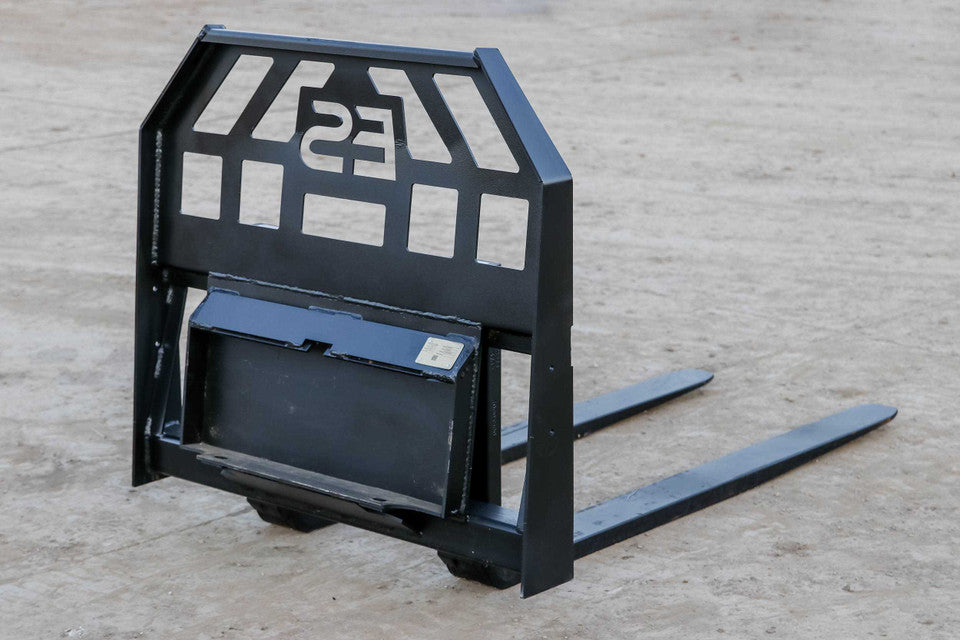Express Steel Toro Dingo Pallet Forks | SKU ES60410 | Fork Length 36"–48" | Frame Width 36" | Hydraulic Flow 8–15 GPM | For Mini Skid Steers