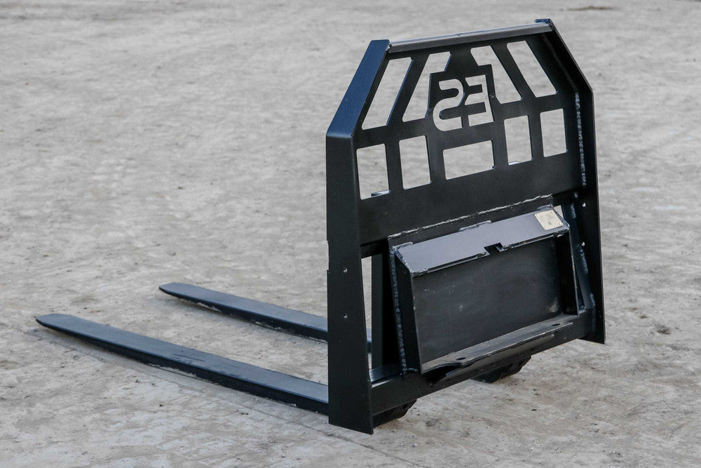 Express Steel Toro Dingo Pallet Forks | SKU ES60410 | Fork Length 36"–48" | Frame Width 36" | Hydraulic Flow 8–15 GPM | For Mini Skid Steers