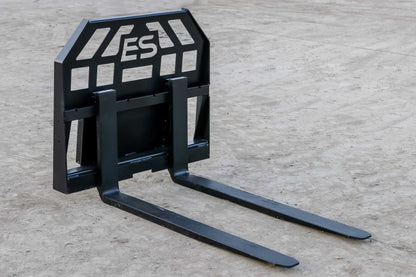 Express Steel Toro Dingo Pallet Forks | SKU ES60410 | Fork Length 36"–48" | Frame Width 36" | Hydraulic Flow 8–15 GPM | For Mini Skid Steers