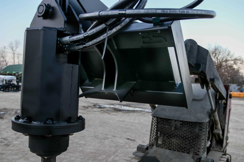 Express Steel | Auger Head | Model Toro/Dingo | SKU ES42410 | Dimension 29" x 20" x 32" | Hydraulic Flow 9 To 28 GPM | For Loaders
