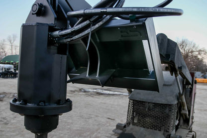 Express Steel | Auger Head | Model Toro/Dingo | SKU ES42410 | Dimension 29" x 20" x 32" | Hydraulic Flow 9 To 28 GPM | For Loaders