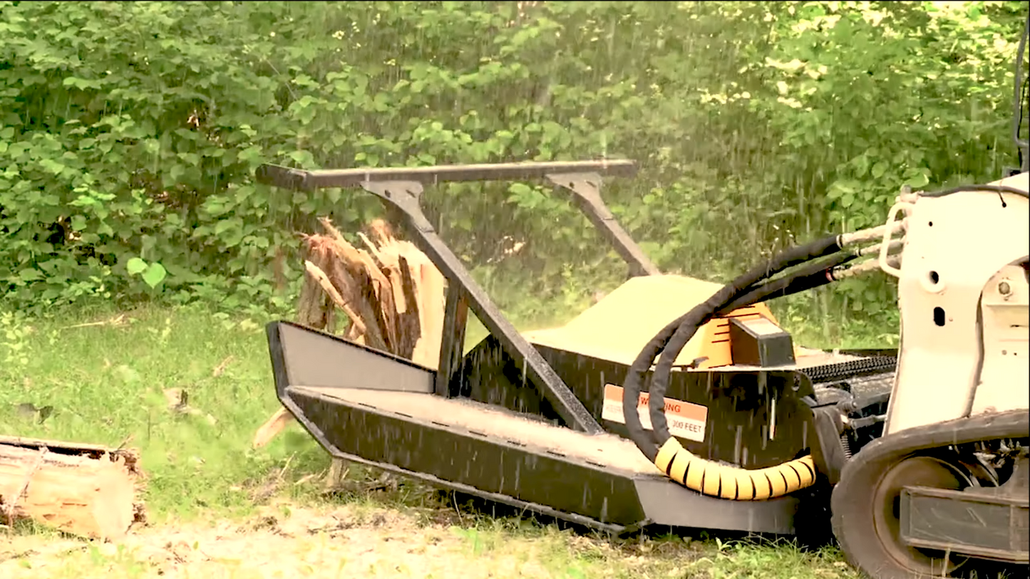 Erskine Extreme Heavy Duty Rotary Brush Mower | Cutting Width 72" inches | Flow Rate 25-45 GPM | For Skid Steer