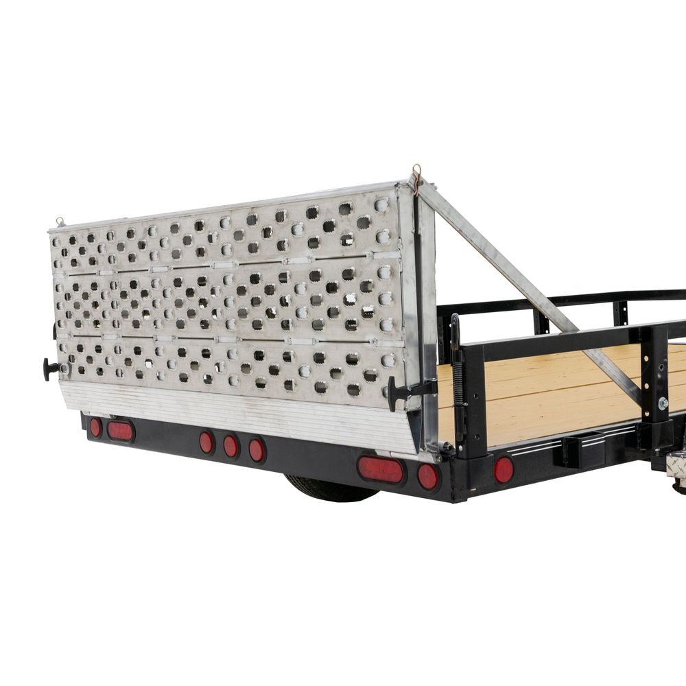 Heavy Duty Ramps Bi-Fold Landscaping Trailer Ramps | Model F05-69-048-HINGE | Size 48" L x 69" W | Capacity 5,000 lb. Per Axle | Horsepower 23 HP | For Trailers