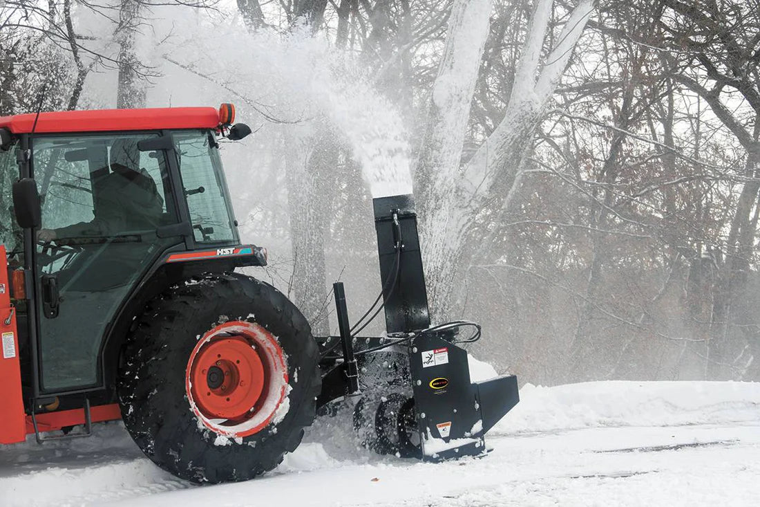 Erskine 3-Point PTO Rear Pull Snow-Blower | Model RP-620, RP-725, & RP-825 | Width 60", 78" & 90" inches | Horsepower Range 20-75 HP | For Tractors