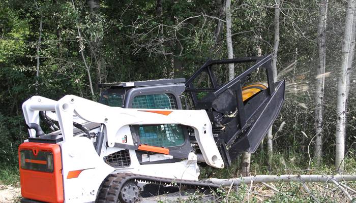 Erskine Forestry Mulching Mower | 2750 lbs Operating Weight | Fixed Displacement Piston | For Skid Steer