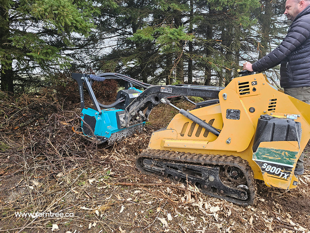 Ferntree F2S VT Series Fixed Tooth Forestry Mulcher | Cutting Width 36" & 54" | For 12–27 GPM Mini Skid Steers