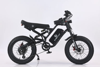 Ghostcat F3 Class 2 Electric Fat Tire Bike | 20" Tires | 750W Motor | 20MPH Top Speed | For Off-Road Adventure Ready