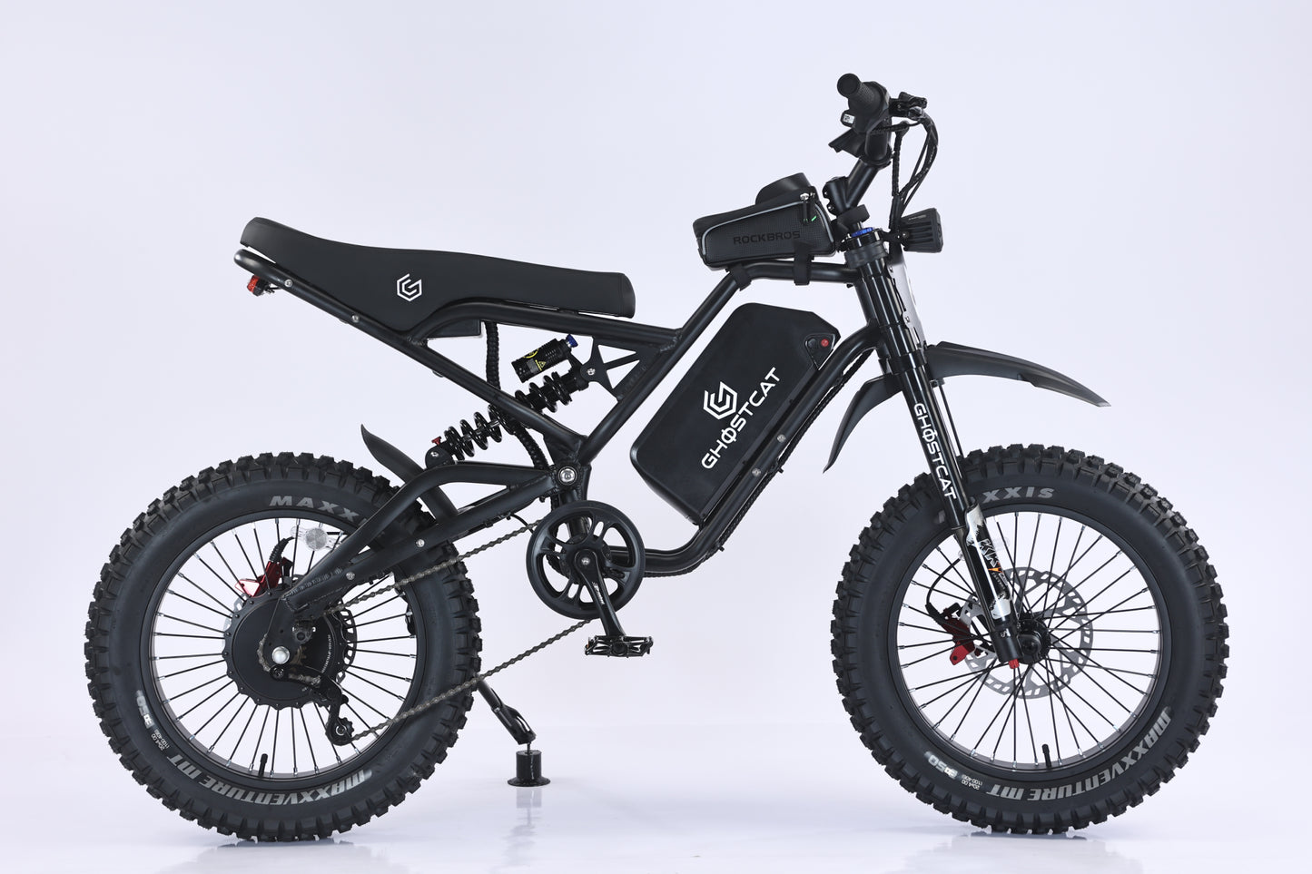 GHOSTCAT F4X All-Terrain Fat Tire Electric Bike | 60V 2200W Geared Hub Motor | 40MPH Top Speed | 30-50 Miles Range | For Off-Road Adventures