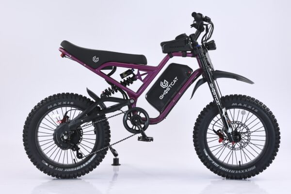 GHOSTCAT F4X All-Terrain Fat Tire Electric Bike | 60V 2200W Geared Hub Motor | 40MPH Top Speed | 30-50 Miles Range | For Off-Road Adventures