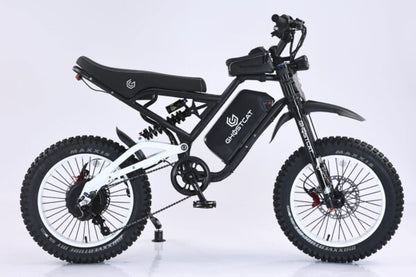 GHOSTCAT F4X All-Terrain Fat Tire Electric Bike | 60V 2200W Geared Hub Motor | 40MPH Top Speed | 30-50 Miles Range | For Off-Road Adventures