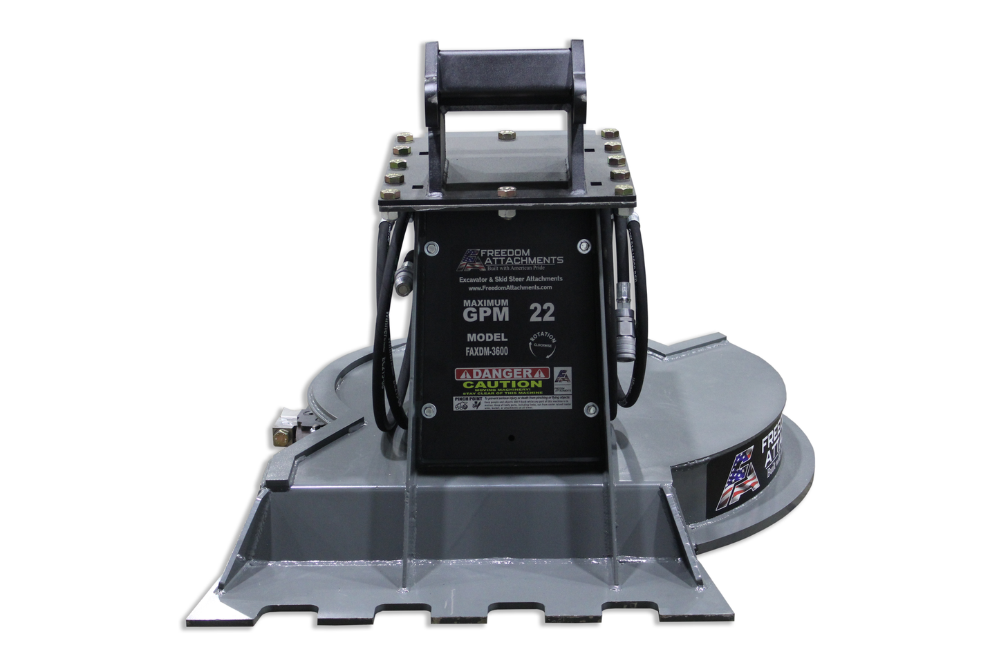 FA Mini Ex Disc Mulcher | Models FAXDM 2800 & 3600 | Cutting Width 28", 36" | Machine Size 1.5 To 8 Tons | For Mini Excavators