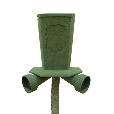 Banks Outdoors Feedbank 40 | Model FB40 | Capacity 40 lb | Gravity-Fed Deer Feeder | For Universal Tree, Fence & 4×4 Mounting
