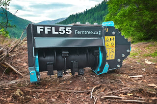 Ferntree Mini Excavator Forestry Mulcher | Model FF-L Series | 22"-30" Cutting Width | Machine Size 2.5- 6 Ton | For Mini Excavator