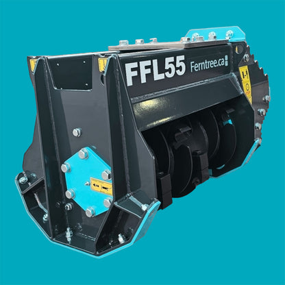 Ferntree Mini Excavator Forestry Mulcher | Model FF-L Series | Carrier Weight 376 lbs- 443 lbs | Bite Limiter Technology | 22"-30" Cutting Width | For Mini Excavators