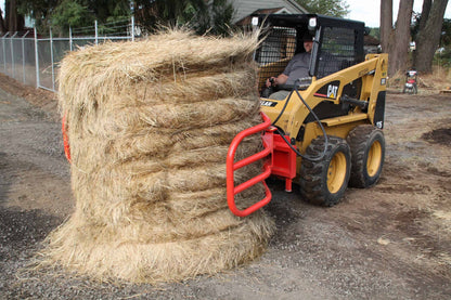 Farmer Helper FH-BG130 Rount Hay Bale Gripper Standard | 80"-150" Bale Diameter for Skidsteer/Tractor