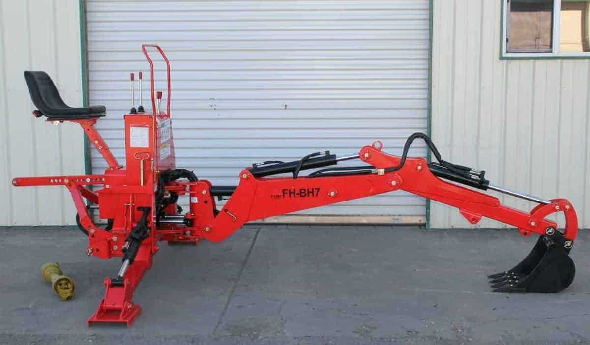 Farmer Helper FH-BH5-6 -7 Self Contained Standard Backhoe| 5'-7' Digging Depth | 18-30+ HP for Tractor