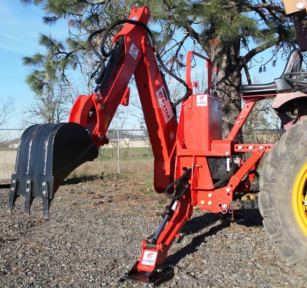 Farmer Helper FH-BH5-6 -7 Self Contained Standard Backhoe| 5'-7' Digging Depth | 18-30+ HP for Tractor