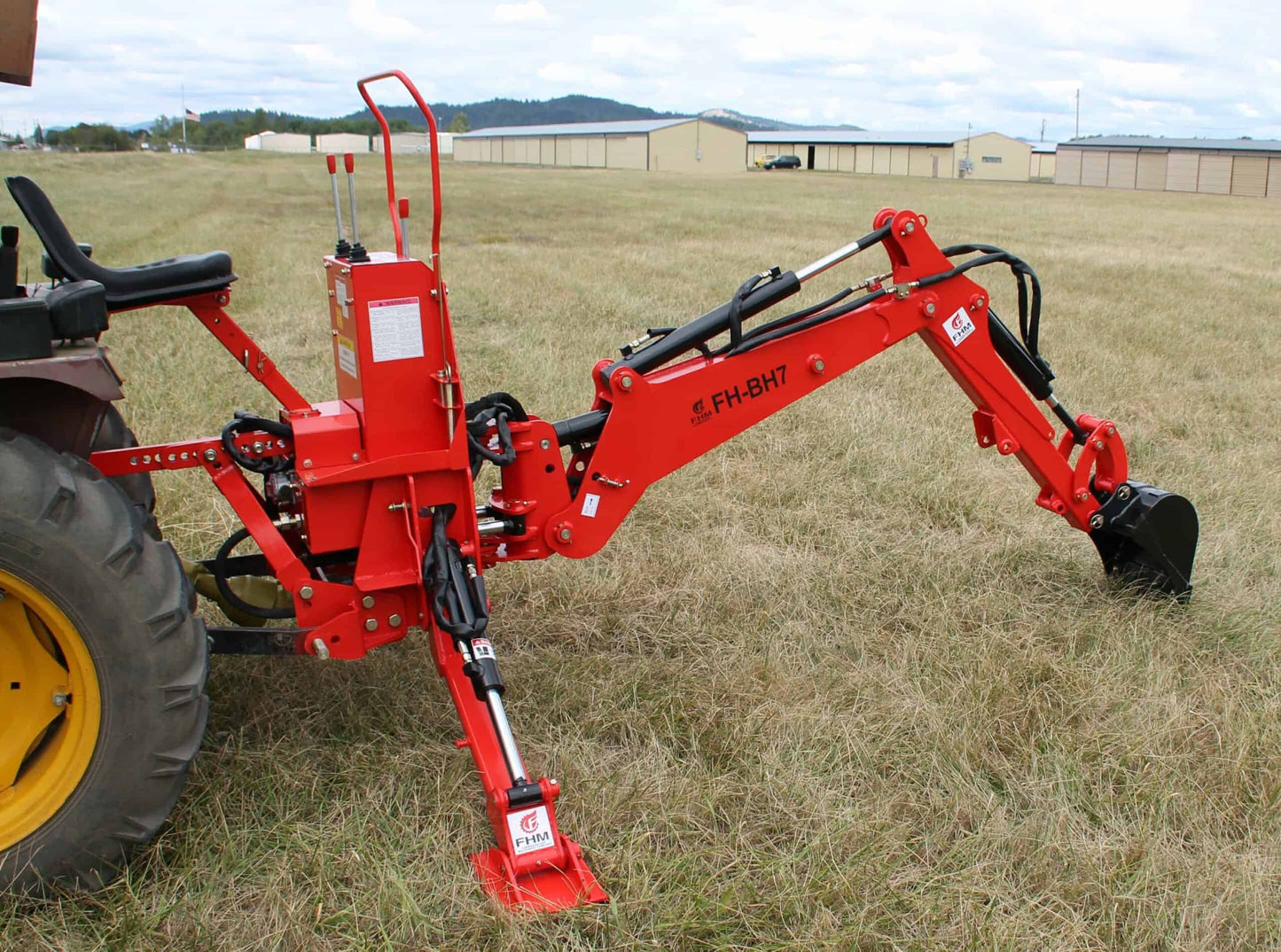 Farmer Helper FH-BH5-6 -7 Self Contained Standard Backhoe| 5'-7' Digging Depth | 18-30+ HP for Tractor