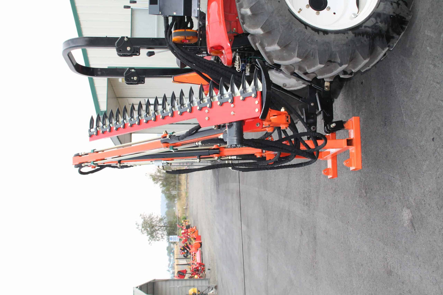 Farmer Helper Hydraulic Boom w/ 6′ Sickle Brush Mower | Model FH-BRM180 | Brush Mower Width 72" | Horsepower 30–60 HP | For Tractors