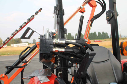 Farmer Helper Hydraulic Boom w/ 6′ Sickle Brush Mower | Model FH-BRM180 | Brush Mower Width 72" | Horsepower 30–60 HP | For Tractors