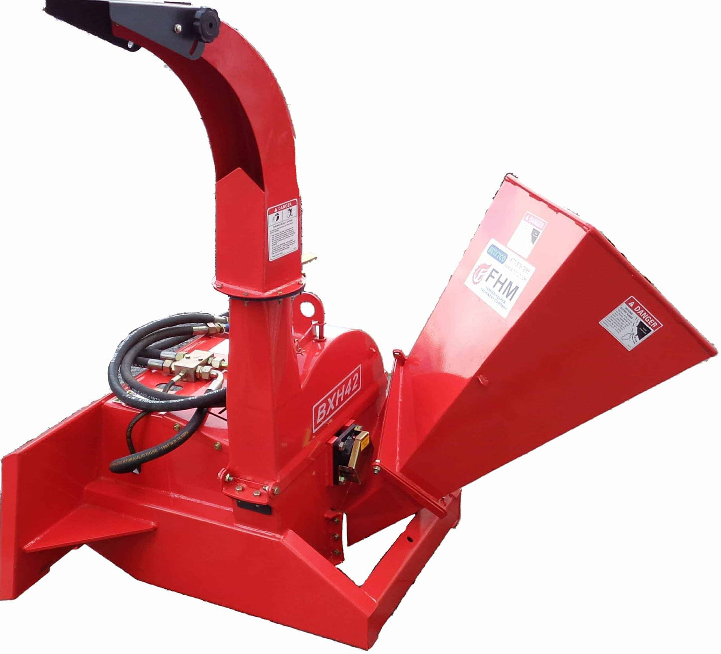 Farmer Helper FH-BXH42 Hydraulic Powered Wood Chipper | 4" Chipping Capacity for Skid Steer