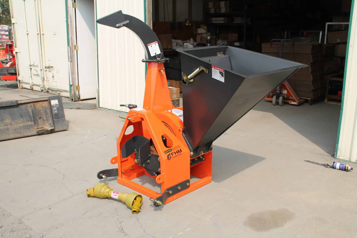 Farmer Helper FH-DW30 Drum Style Wood Chipper | 6” Chipping Diameter | 20-50HP for Tractor