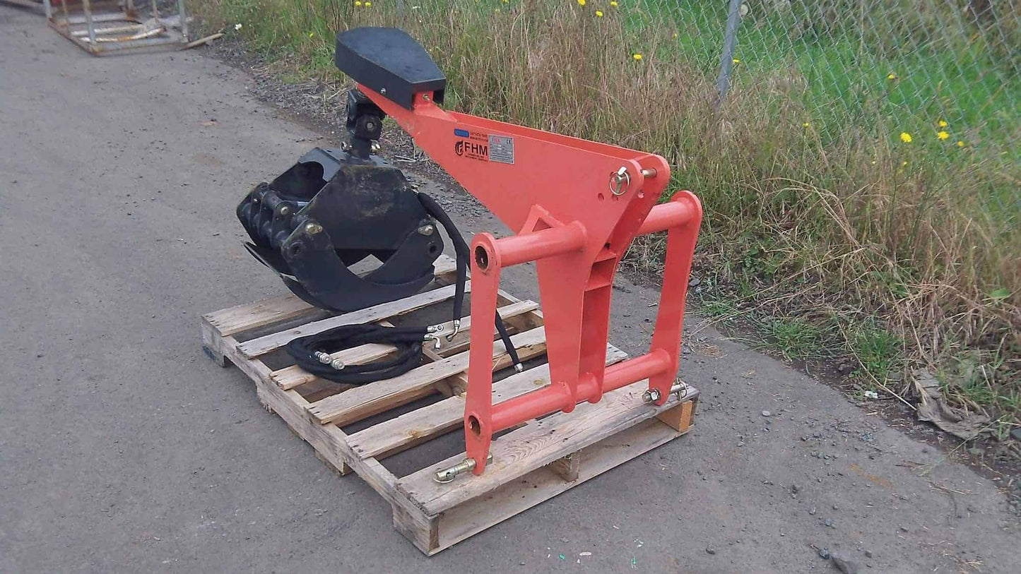 Farmer Helper FH-LG1100HR Log Grapple | 1100 lbs Lift Capacity | 39.4-inch Jaw Opening | 2900 PSI Hydraulic for Tractor