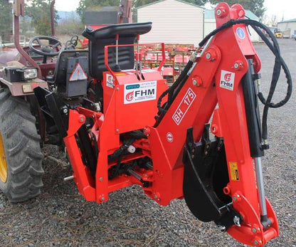 Farmer Helper FH-BH5-6 -7 Self Contained Standard Backhoe| 5'-7' Digging Depth | 18-30+ HP for Tractor