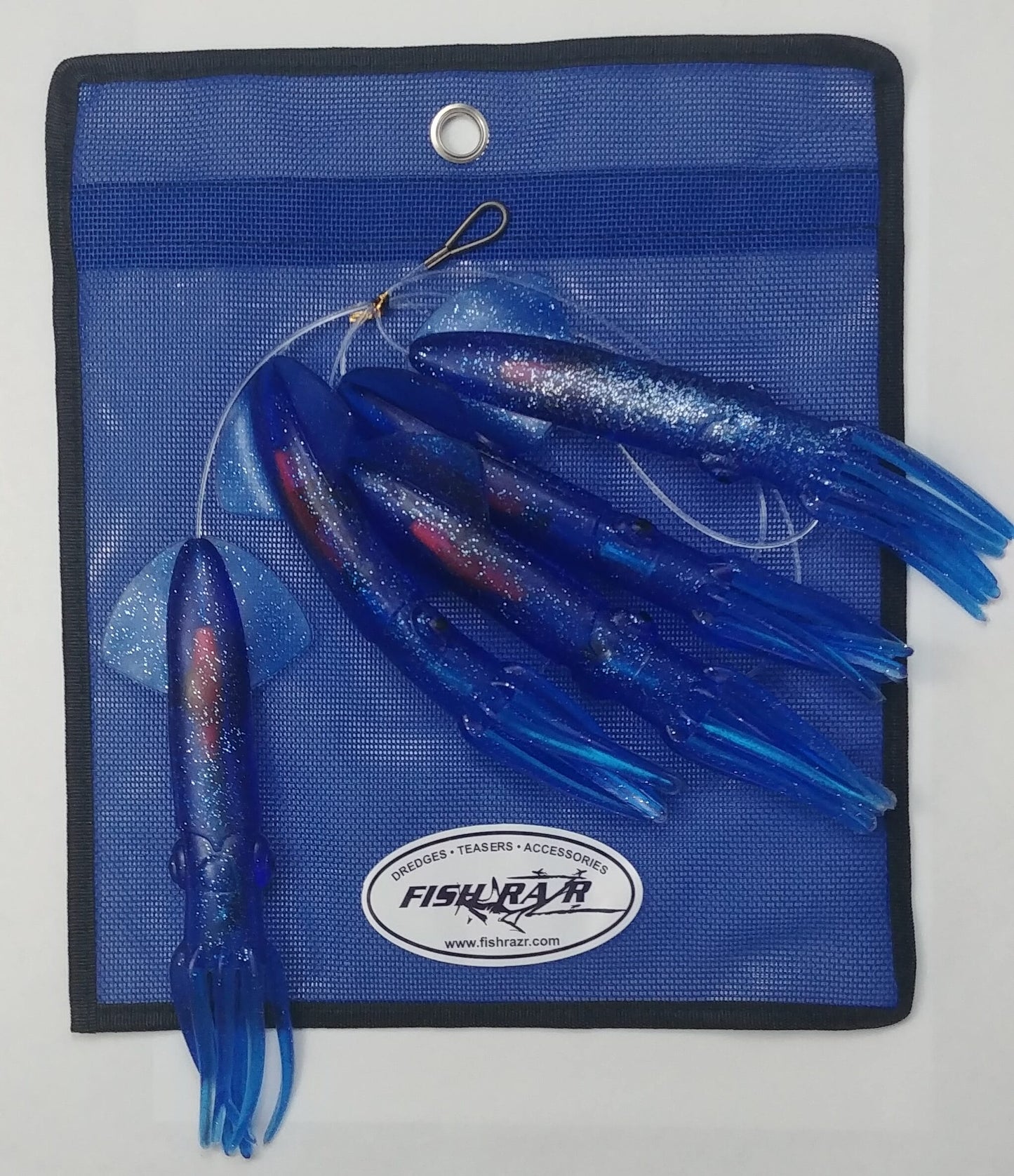 FISH RAZR TACKLE DAISY CHAINS- 5 SQUID