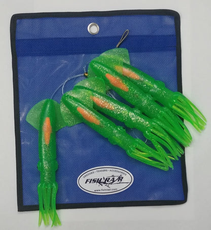 FISH RAZR TACKLE DAISY CHAINS- 5 SQUID