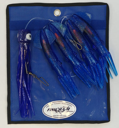 daisy chain fishing lures Fish Razr Tackle Daisy Chains | 4 Squid W Chugger | 6' Chain Length