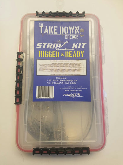 FISH RAZR TACKLE TAKE DOWN DREDGE KIT 25" BAR 91 FISH STRIPZ