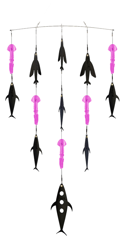 Fish Razr Tackle Spreader Bar With Flapz And Squid | 36