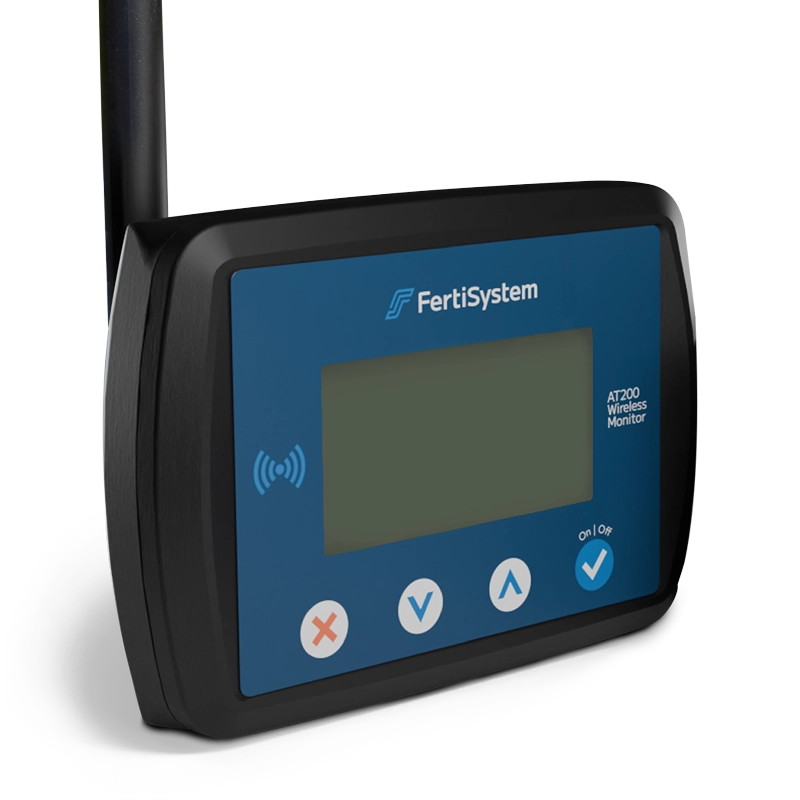 FertiSystem AT200 Display | Seed & Fertilizer Flow Monitor | Wireless Sensor Display | 120 Run Support | 100–600+ HP | For Tractors