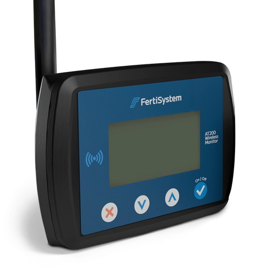 FertiSystem AT200 Display | Seed & Fertilizer Flow Monitor | Wireless Sensor Display | 120 Run Support | 100–600+ HP | For Tractors