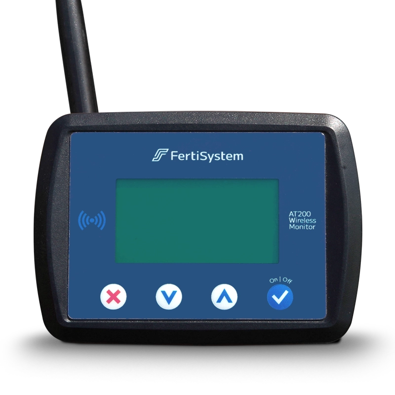 FertiSystem AT200 Display | Seed & Fertilizer Flow Monitor | Wireless Sensor Display | 120 Run Support | 100–600+ HP | For Tractors