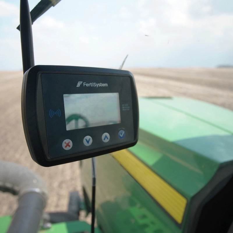 FertiSystem AT200 Display | Seed & Fertilizer Flow Monitor | Wireless Sensor Display | 120 Run Support | 100–600+ HP | For Tractors