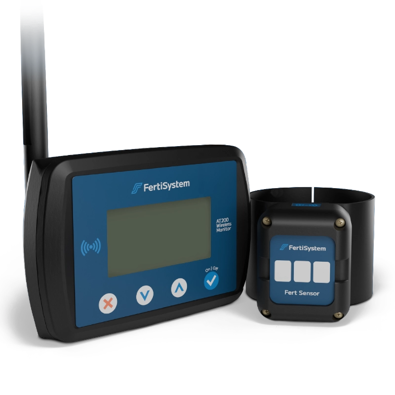 FertiSystem AT200 Display | Seed & Fertilizer Flow Monitor | Wireless Sensor Display | 120 Run Support | 100–600+ HP | For Tractors