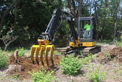 Bedrock Attachments Rake | Model EK-DB60 | Width 42in | DB Linkage | Weight 1090kg | For Excavator