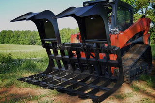 Loflin Fabrication Compact Tractor Root Grapple | 54″ To 72" Width | 2" x 8" AG Cylinders | Horsepower 25 To 50 HP | For Tractors