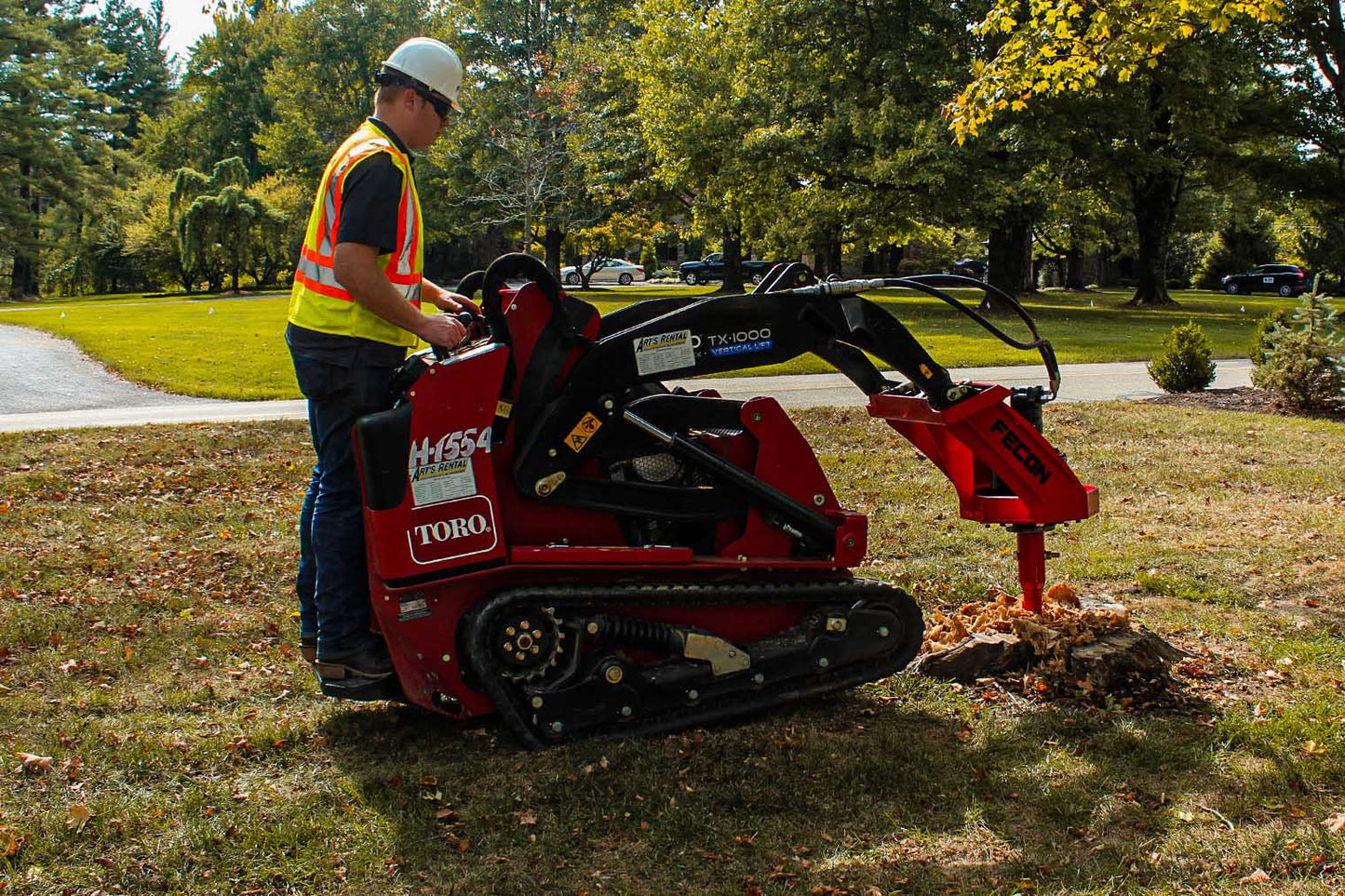 Fecon Compact STUMPEX | Model SHX12 | Bit 12" | Up To 3,250 lbs | 10–20 GPM | For Compact Utility Loaders & Mini Skid Steer