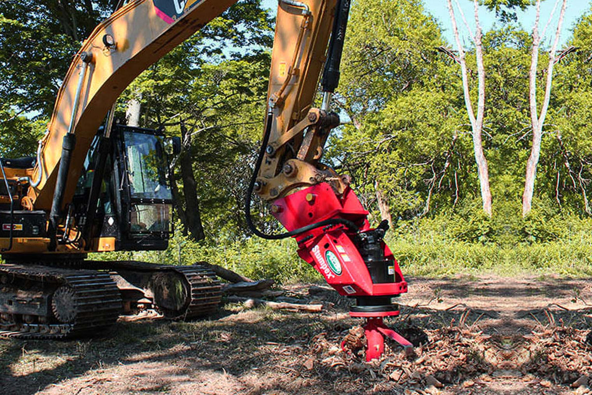 Fecon STUMPEX® 2-Speed Stump Grinder | Model SHX33SX & SHX34EXC | Width 32" | 20–65 GPM | 12–20 Ton | For Skid Steer, Excavator & Compact Loader