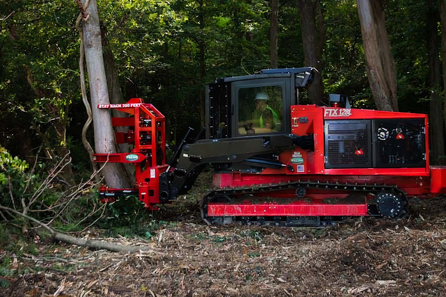 Fecon Tree Shear | Model FBSD1500SS & Bobcat Setup | Cutting Capacity 15" | 15–23 GPM | For Skid Steer & Compact Track Loader