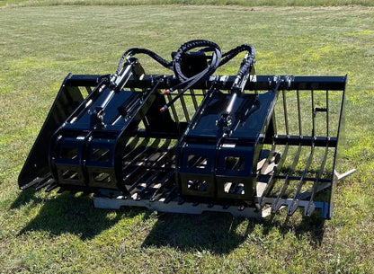 Top Dog Attachments Standard Firewood Grapple | Oil Flow Range 15 to 20 GPM | Width: 62.375" - 90.375" | For Skid Steers