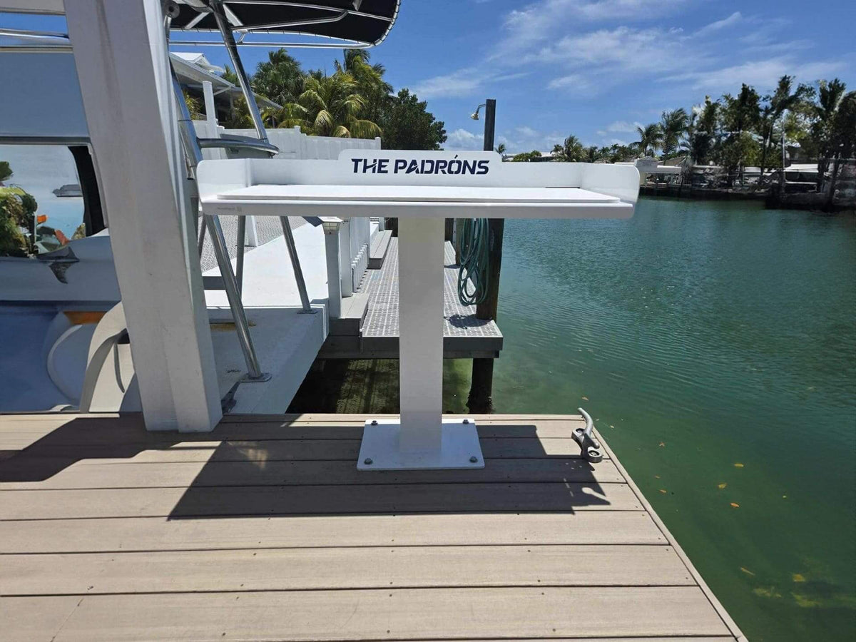 SeaWard The Fish Slayer Premium Fish Cleaning Station | Slayer Dimensions 3′ - 4' | Width 41.5" - 53.5" | 316 Stainless Steel w/ Protective Nylon Washers